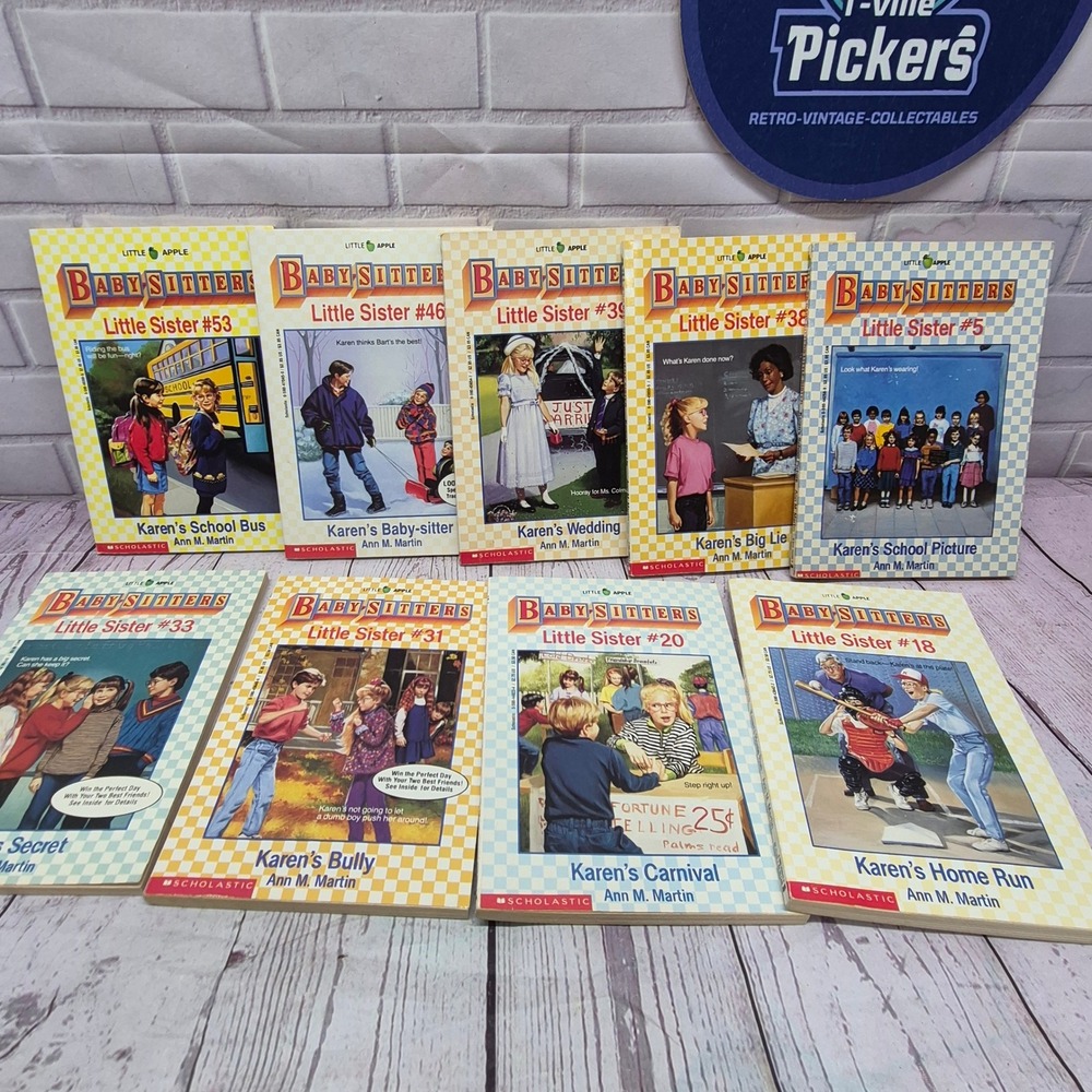 Baby-Sitters Little Sister Books Lot of 9 Ann M Martin Scholastic Vintage 90s